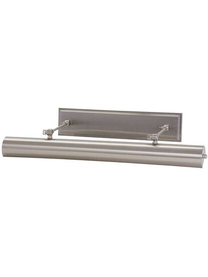 Oxford 30 inch Direct-Wire LED Picture Light in Satin Nickel.